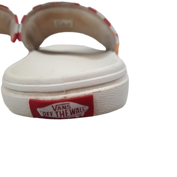 Vans La Costa Rainbow Checkerboard Slides Size 5 Youth Unisex Kids - Picture 5 of 10